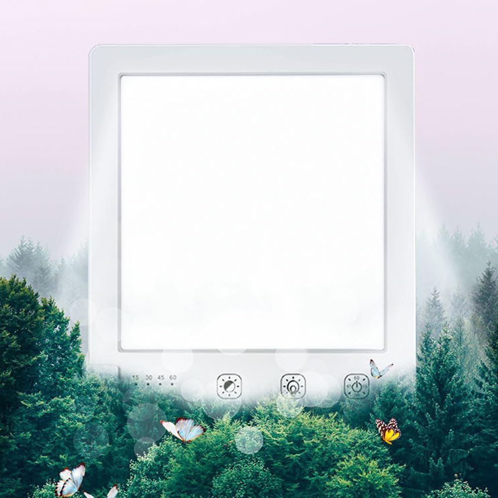 Lampe à Lumière du Jour LED 10000 lux Réglable Luminothérapie 10000 lux Bureau Touch Control Lampe de Light Thérapie avec Minuterie Lumière du Jour UV Libre Simulée Lumière du Soleil
