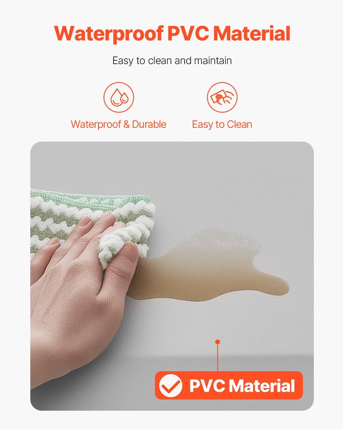 VEVOR Alfombrilla Anticaídas para Personas Mayores 61 x 178 mm Grosor de 19,05 mm con Borde Biselado Antideslizante para la Cabecera de la Cama para Personas Mayores, Discapacitados, Pacientes