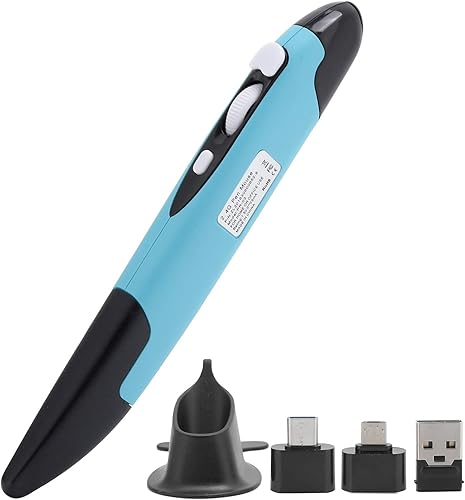 Miniatura 6 de CCYLEZ Ratón Óptico, Pluma Inalámbrica Portátil, 2.4GHz Ratón óptico USB Inalámbrico Portátil Ratón, Computadoras Escritorio Smart TVs Mouse Pen