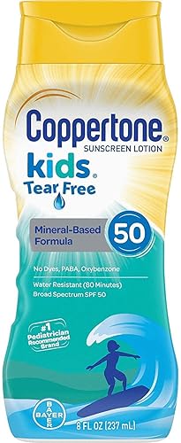 Coppertone Loción de protección solar para niños sin lágrimas paquete de 2