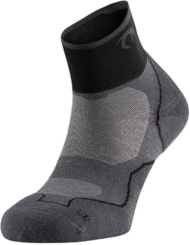 Lurbel Desafío Three – Calcetines de trail running unisex, Calcetin transpirable, antiampollas y antiolor, Calcetines con amortiguación, Calcetin tobillero para trail
