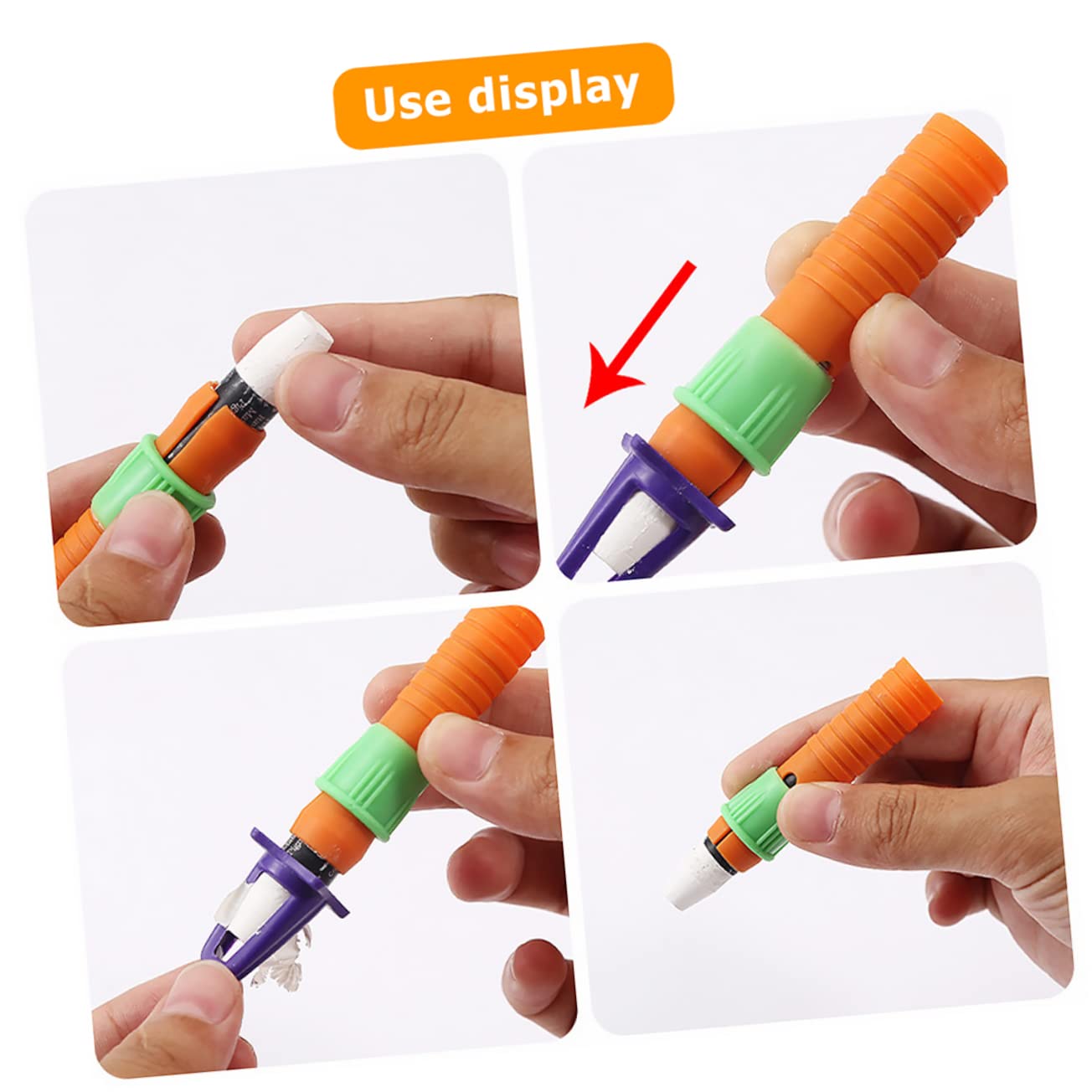 SEWACC 80stücke Teiliges Crayon Extender Für Ölmalstifte Praktischer Kreidestiftverlängerer Mit Integriertem Anspitzer Für Künstler Und Schüler Langlebig Und Flexibel Der Anwendung
