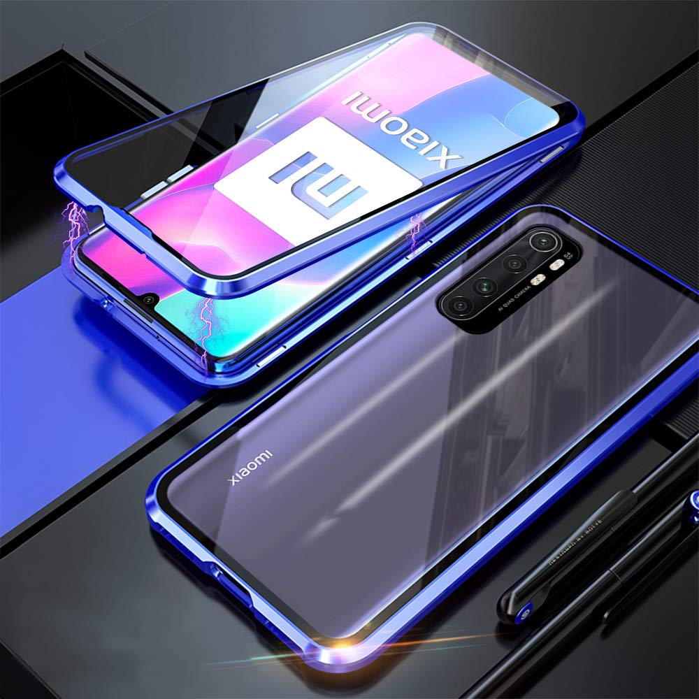 COVER MAGNETICA PER XIAOMI REDMI NOTE 9 PRO CUSTODIA CON RETRO VETRO TEMPERATO - Foto 6