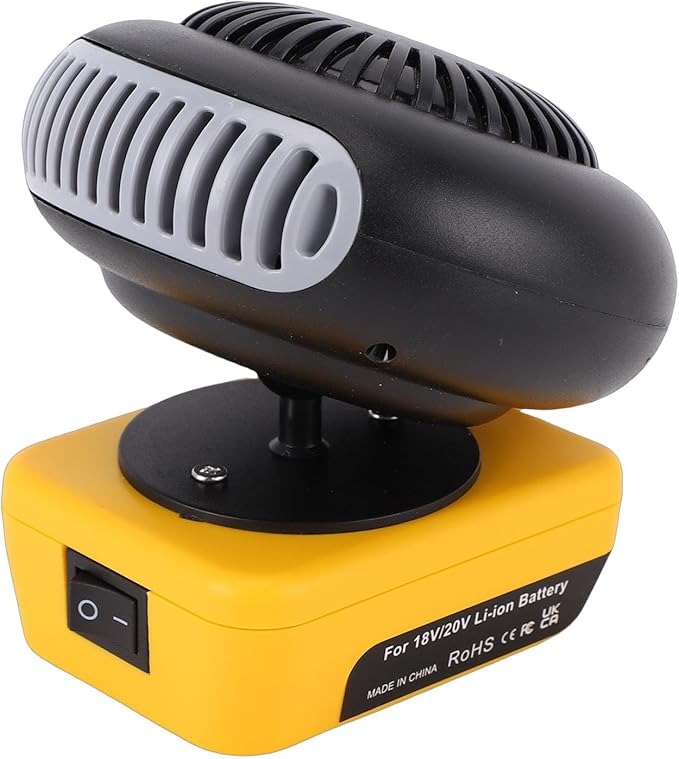 Calefactor Eléctrico Portátil a Batería, 2 Niveles de Temperatura, Desempañador Silencioso miniatura 8