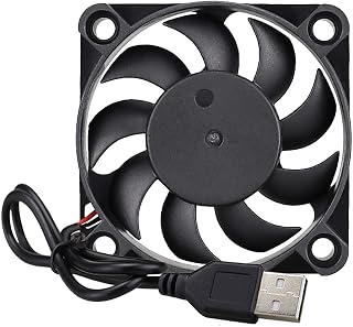 GDSTIME 5V USB Fan 50mm, 50x50x10mm Brushless DC Cooling Fan