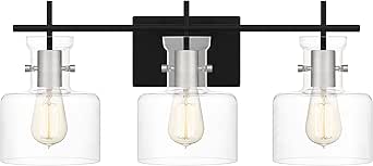 Quoizel Pensbury 3-Light Matte Black Vanity Light