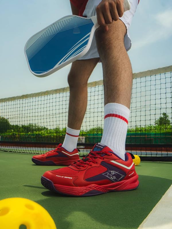 Image of Bacca Bucci Pickle Series Court Sneakers with Ortholite Eco Insoles Serve Style & Smash Comfort-India's First Co-Branded Pickleball Sneakers