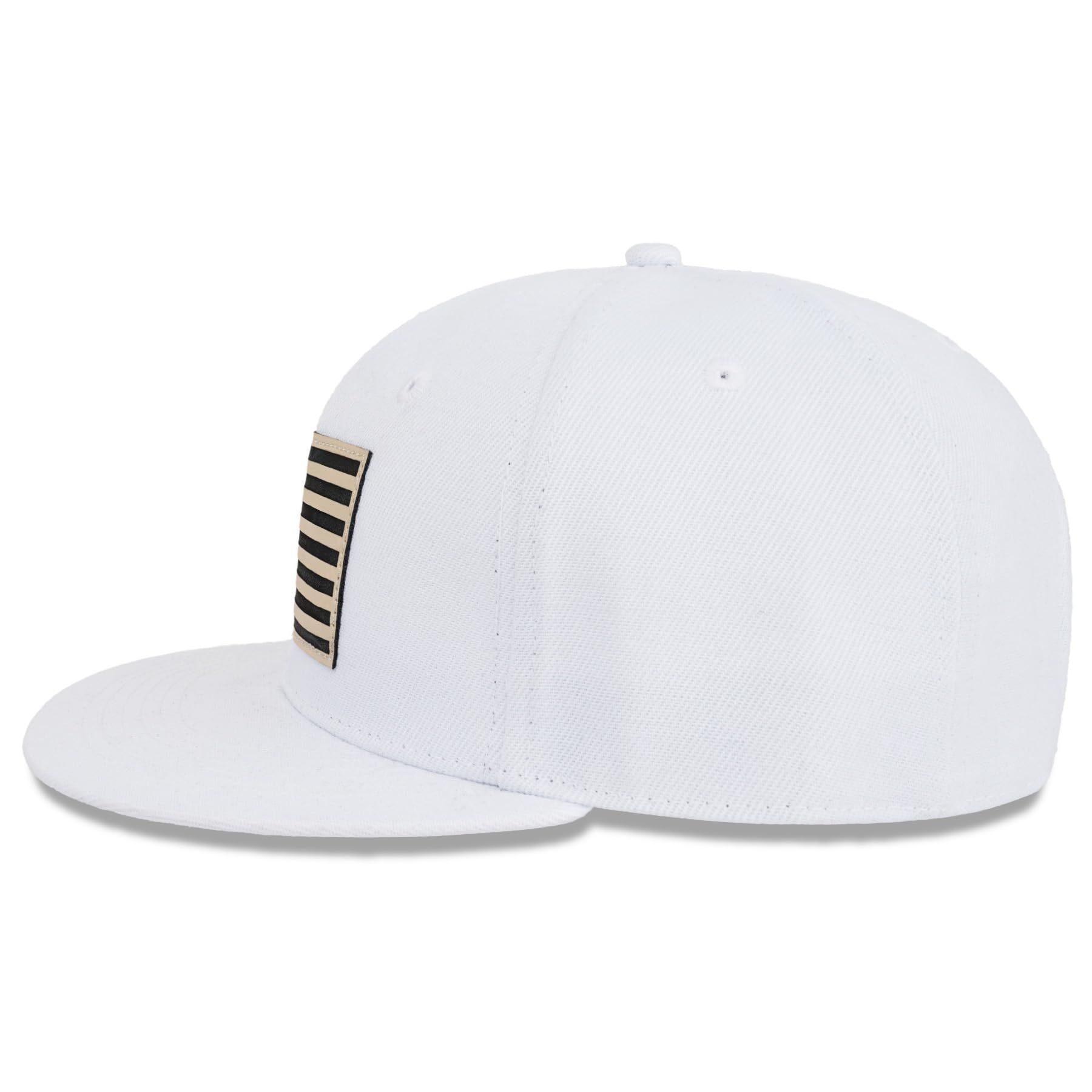 Sombreros de visera plana con bandera estadounidense, para hombres y mujeres, ajuste transpirable y ajustable para uso casual