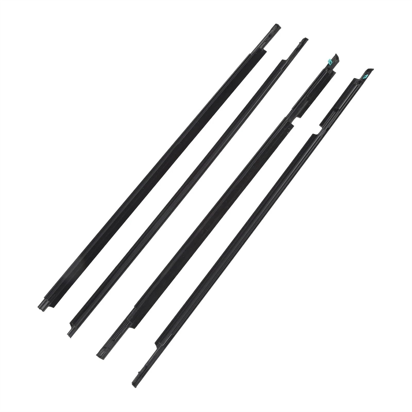 4 burletes de repuesto for ventanilla de coche, for Toyota, Land Cruiser, Prado, Serie 120, 2003, 2004, 2005, 2006, 2007, 2008, 2009. Número de pieza: 75711-60061