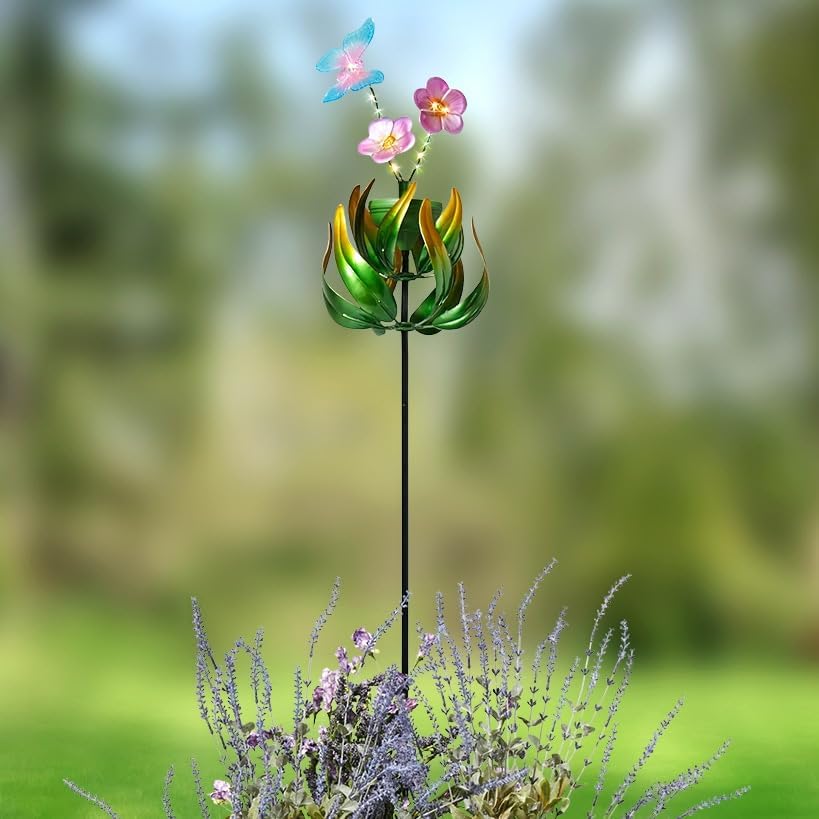The Lakeside Collection Solar Garden Stake - Butterfly
