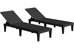 Greesum Outdoor Chaise Lounge Chairs Set of 2 Clearance