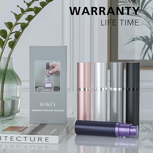 Miniatura 7 de Atomizador de botella de perfume recargable para viajes, bomba de perfume portátil fácil recargable para hombres y mujeres con tamaño de bolsillo