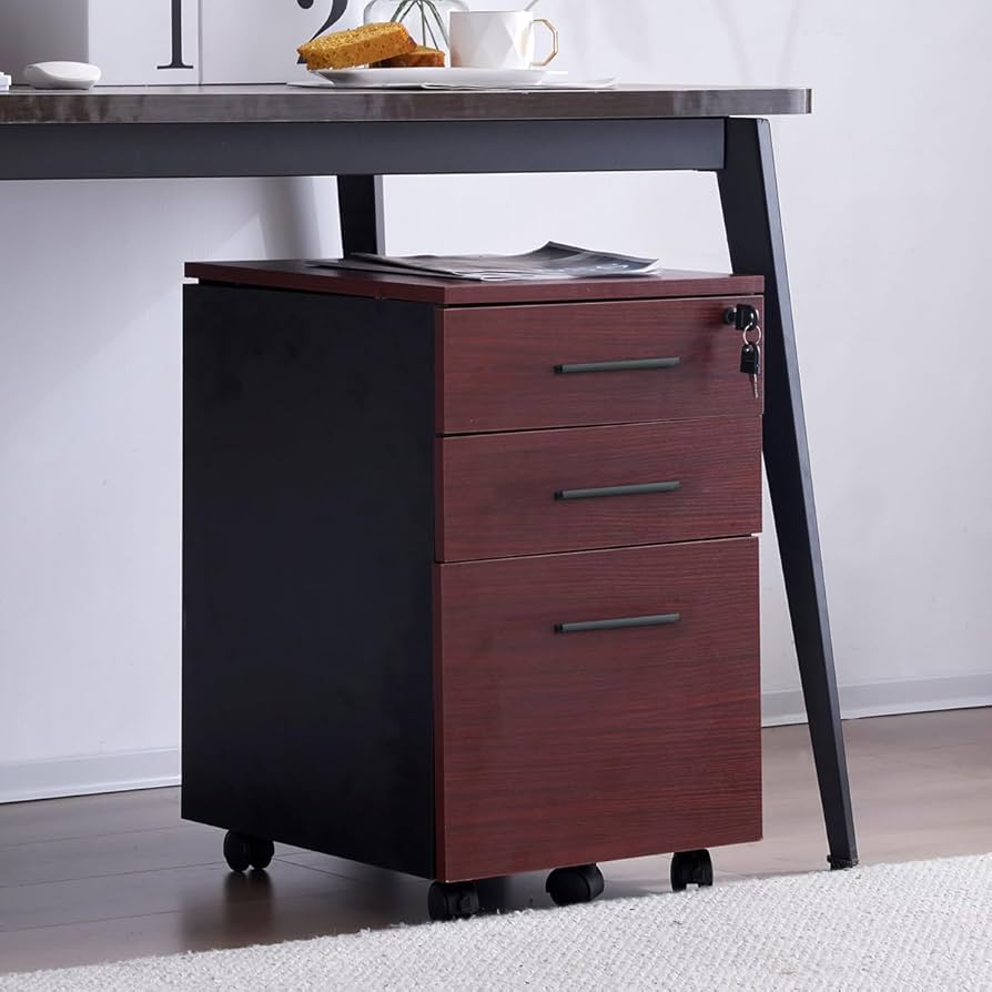 Amazon.co.jp: Kennkari デスクワゴン 3段オールロック オフィスワゴン