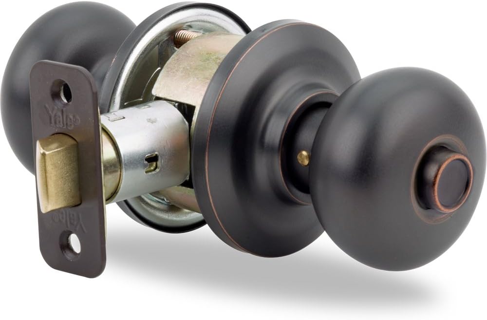 Yale Security D3206K01 Cambridge Knob, Black