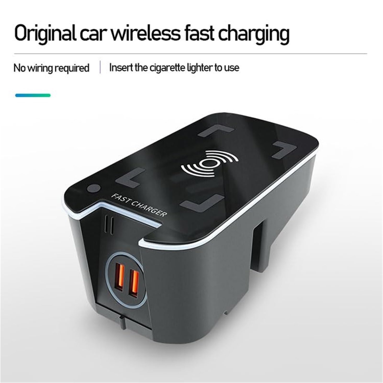 15 W Szybka bezprzewodowa ładowarka samochodowa Uchwyt QI Bezprzewodowy panel ładujący Telefon Podkładka ładująca, dla VOLVO, XC90, XC60, S90, S60, V90, V60 Dostarczany z bezprzewodowym panele