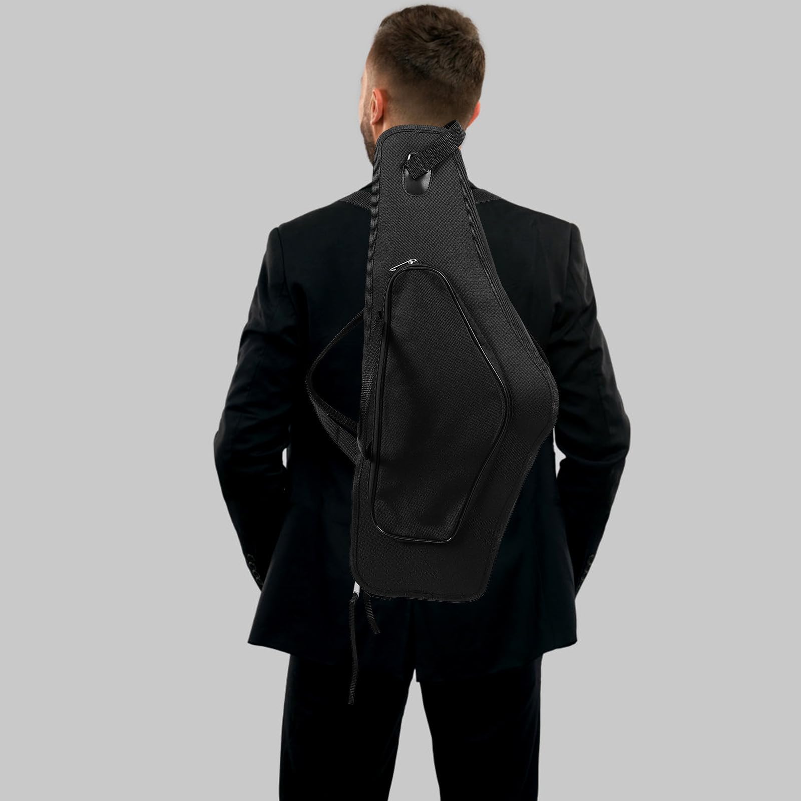 Didiseaon Custodia Per Sassofono Contralto e Imbottita Doppie Tracolle Regolabili, Borsa Portatile Per Strumenti a Fiato, Manico Rinforzato Per Trasporto Comodo e Uso All’aperto