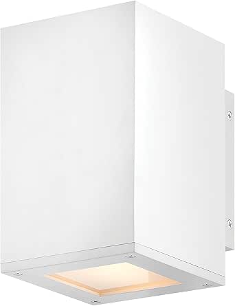 Hinkley Tetra Small Down Light Wall Sconce, Textured White