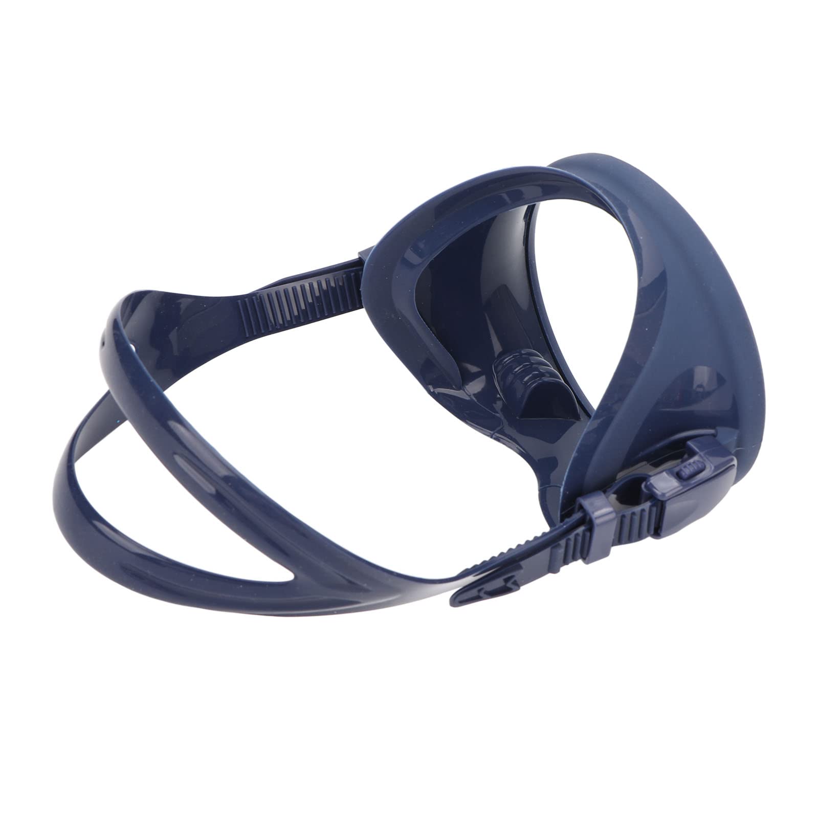 Asixxsix Máscara de buceo, gafas de buceo ovaladas sin empañamiento, gafas de buceo con máscara a prueba de fugas, gafas de snorkel de vidrio templado con visión ancha, ajustable para adultos (azul)