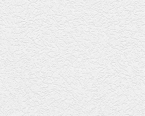 A.S. Création Strukturprofiltapete Simply White 4 Tapete 10,05 m x 0,53 m weiß Made in Germany 647535 6475-35
