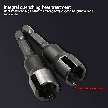 1/4 Inch Butterfly Bolt Socket Wrench 6.35mm Hexagonal Shank Socket Adapter Nut Woodworking Positioning Bit Power Tool Butterfly Hole Socket Tool