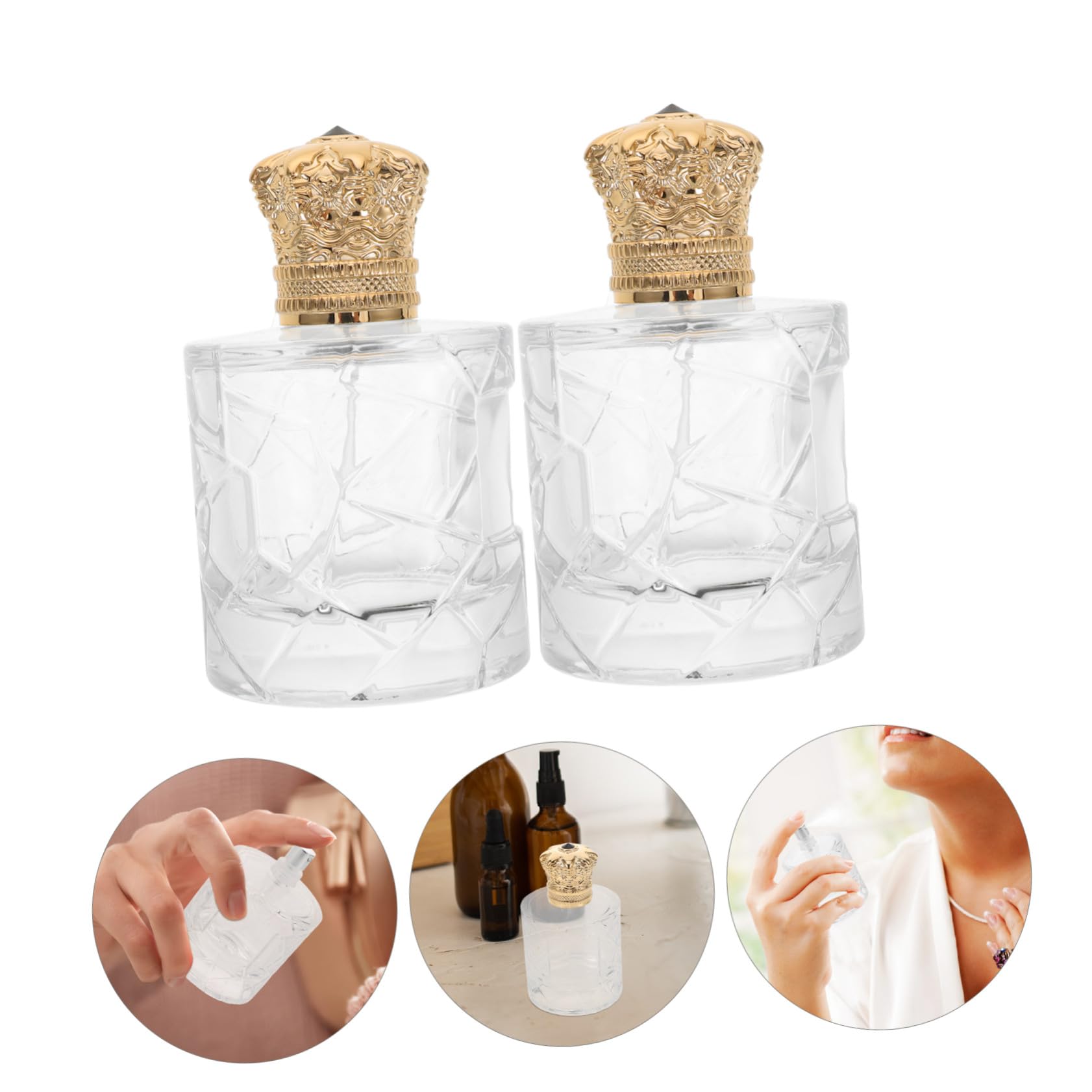 3 Szt Butelki Na Perfumy Podróżne Szklane Butelki Na Próbki Mini Puste