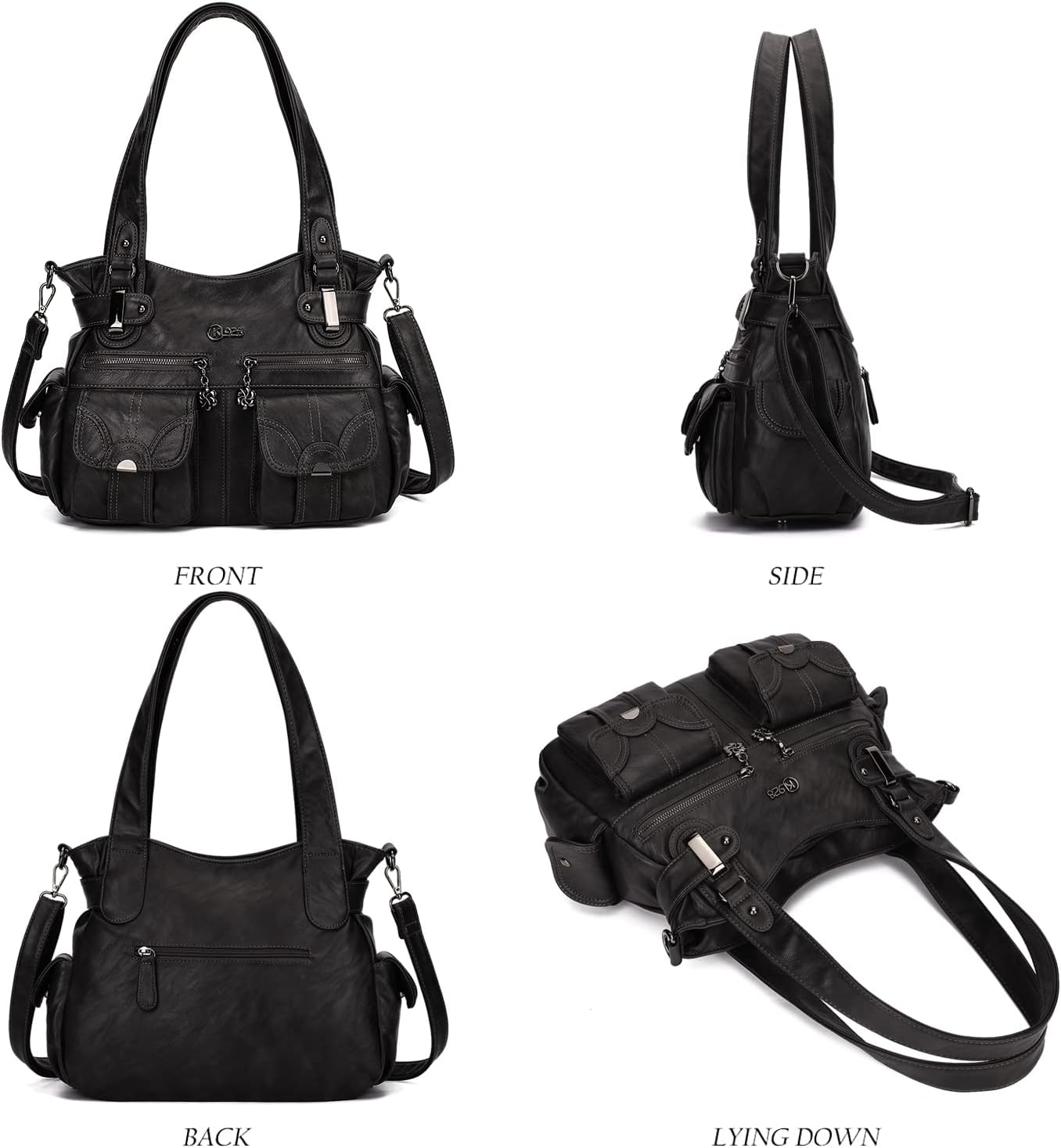 Purses and Handbags for Women Large Hobo Shoulder Bags Soft PU Leather Multi-Pocket Tote Bag | Large, Soft, PU Leather, Multi-Pocket - Image 5