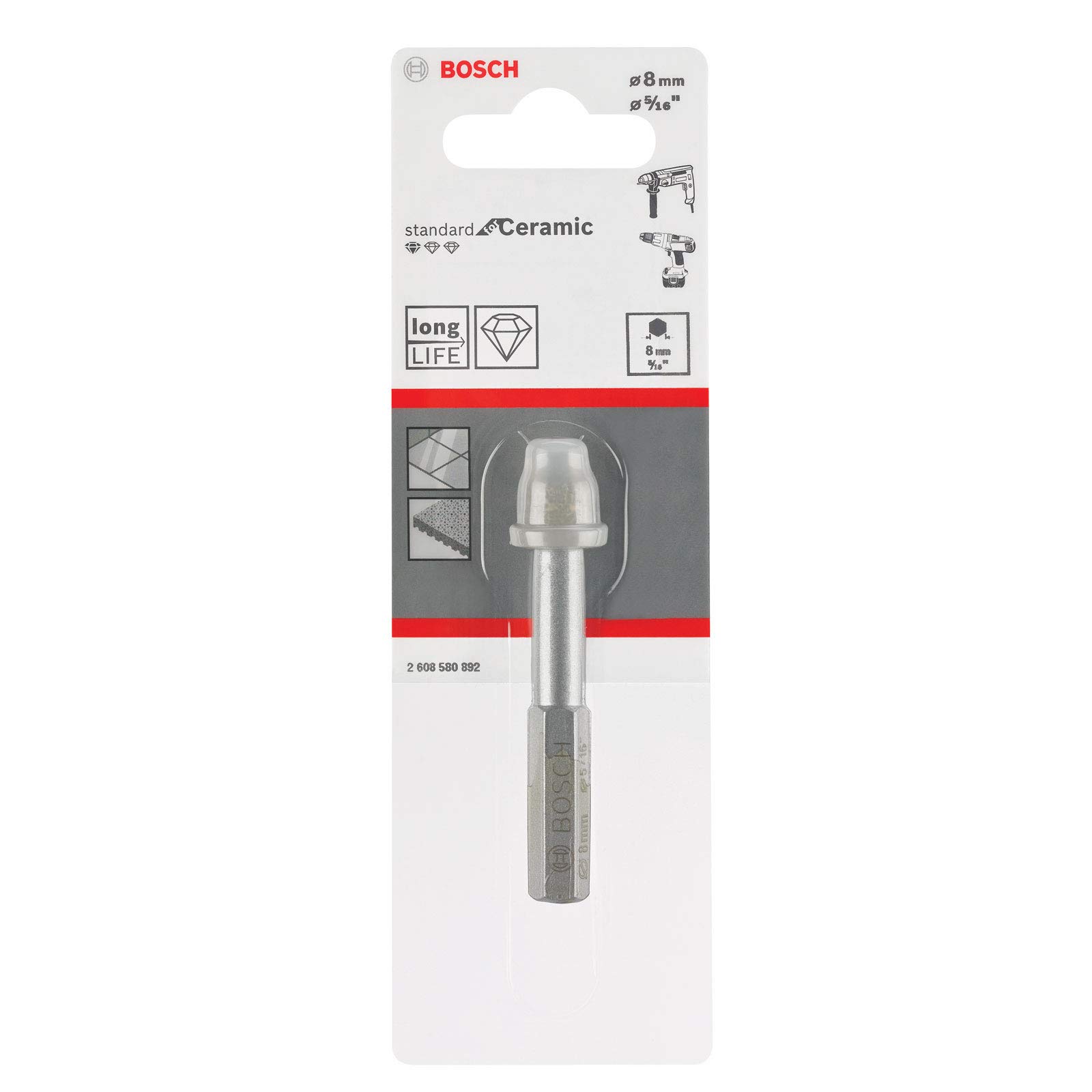 Bosch – Diamant trocken HSS Standard for Ceramics, 14 x 33 mm 87520429