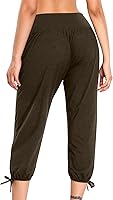 Vista 109 de Pantalones capri para mujer, estilo casual, de verano, elásticos, de cintura alta, pantalones de yoga, ajuste atlético, pantalones deportivos