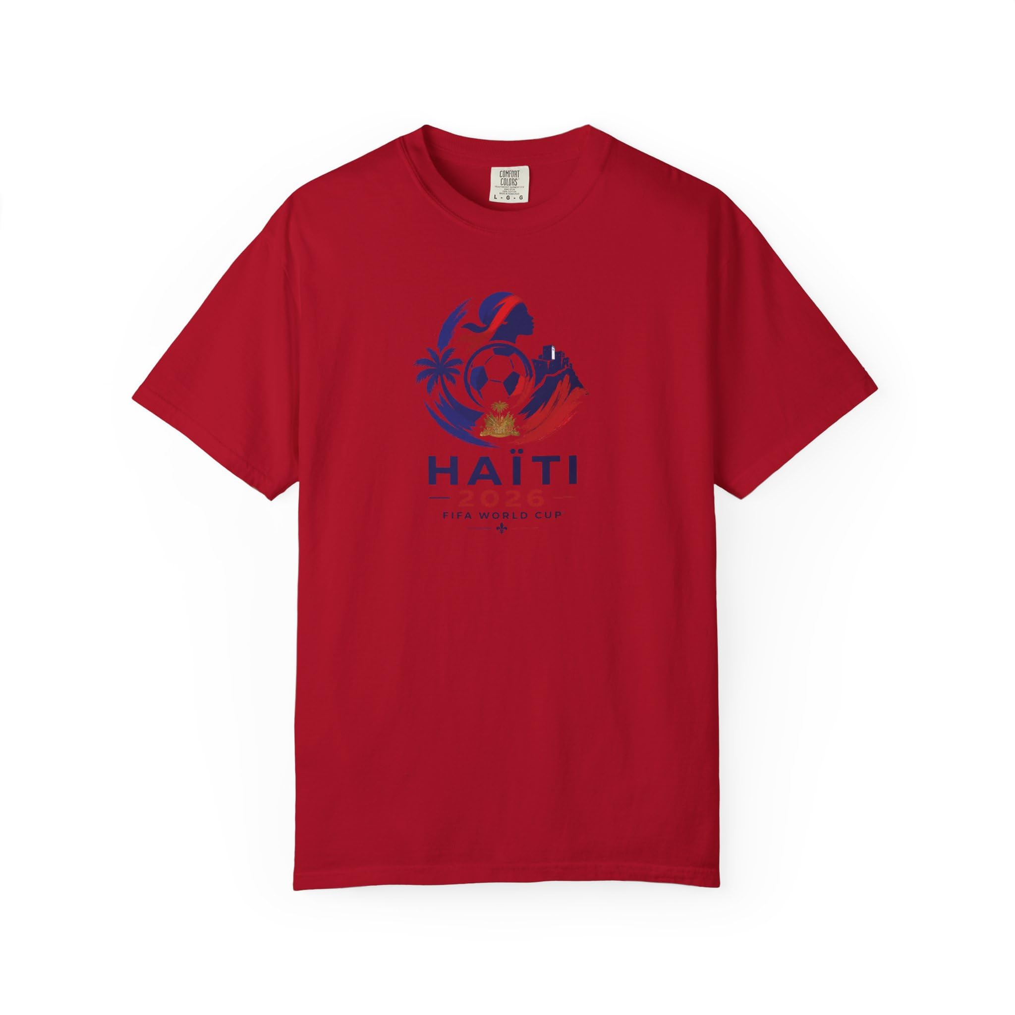 Haiti 2026 Soccer Logo T-Shirt | World Cup Supporter Shirt Red