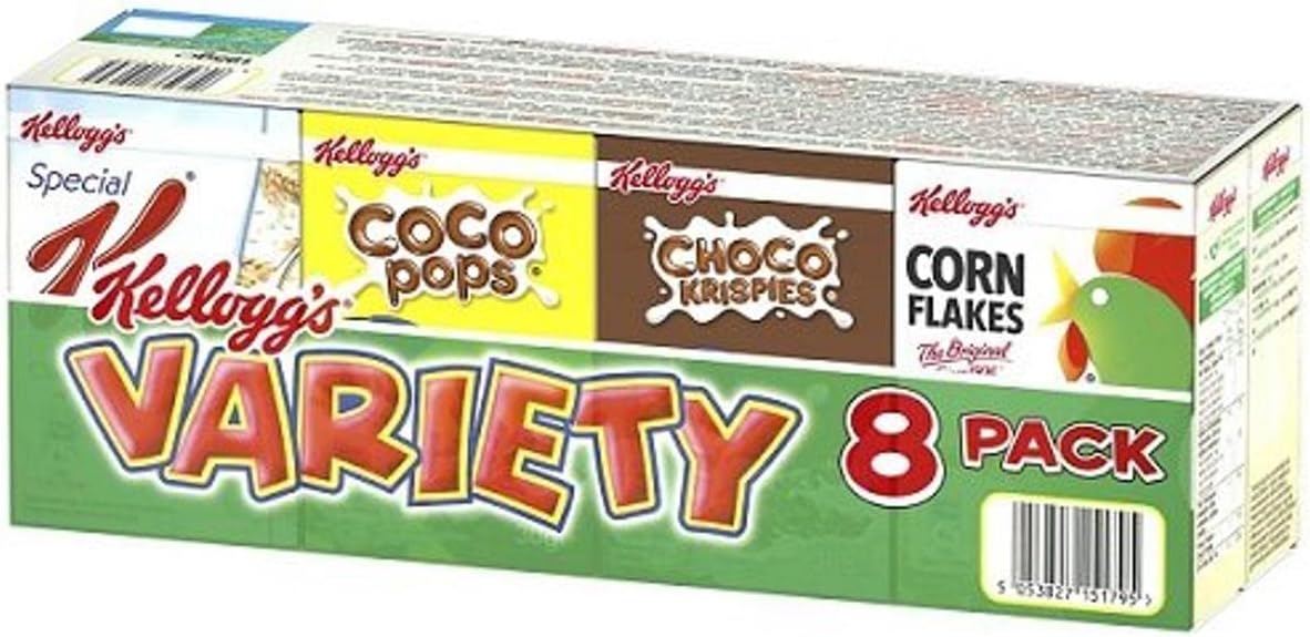Kellogg's Variety Cereal, Pack of 8