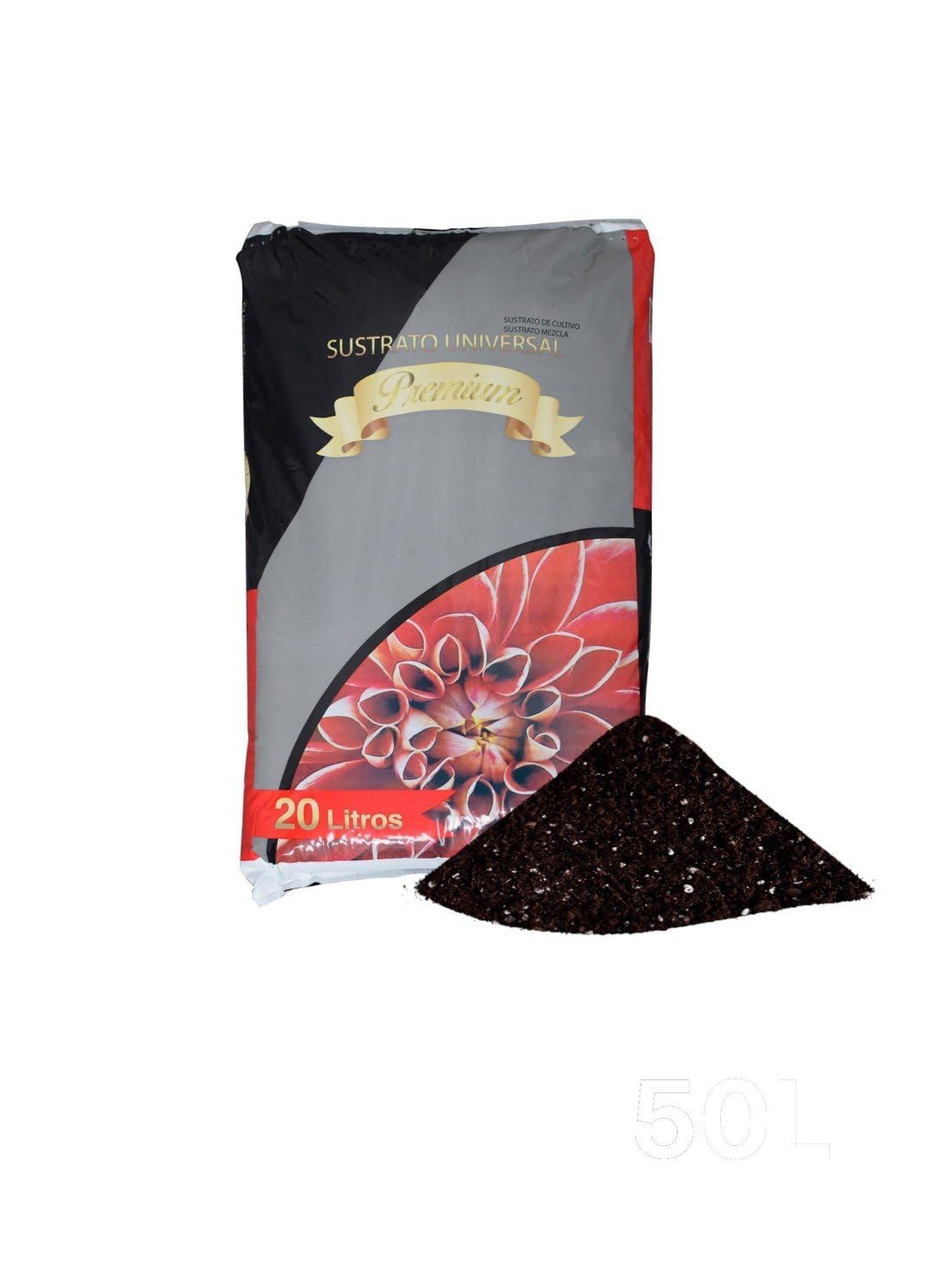 JARDIN202 - Sustrato Universal Premium con Fibras de Coco. turbas. sustrato Vegetal. Perlita y enriquecido Ideal para Todo Tipo de Plantas | 4 Sacos de 20 litros -