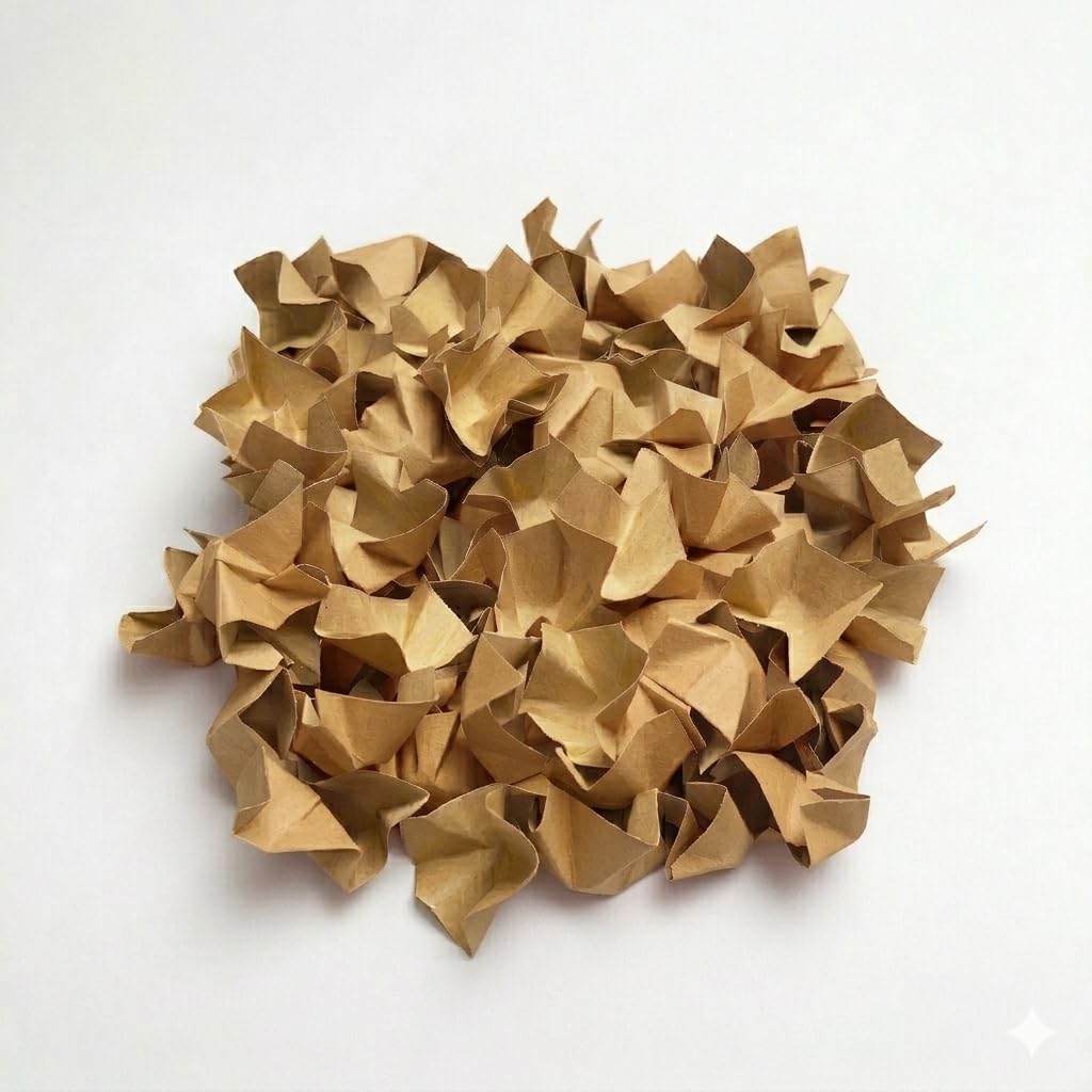 karton-billiger | Füllmaterial Papier 50L & 100L | Polstermaterial, Dekofüllmaterial aus 100% RecyclingPapier, Packpapier Verpackungschips, nachhaltig | 11 Farben (braun, 100 Liter)