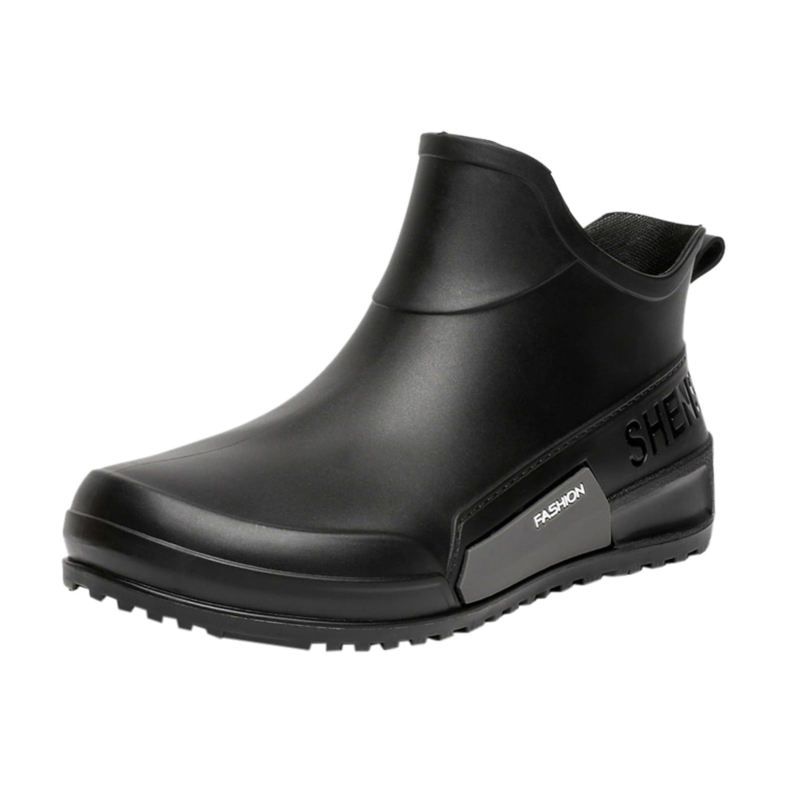 Ankle Rain Boots Women Men Deck Boots Short Waterproof Slip-Resistant Outdoor Work Shoes Anti-Slip Garden Fishing Booties High-Performance