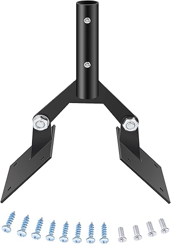 Soporte de techo de acero para veleta de jardín con hardware, montaje de paletas ajustables para techos