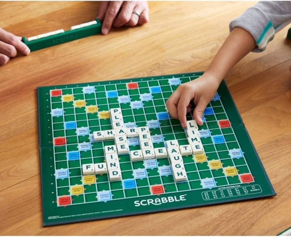 Kidoyz Scrabble Board Game | Classic Word & Letter Game for Kids & Adults | Educational Family Game for 2-4 Players (Multicolour, Pack of 1, Laminated Paper Board) 1