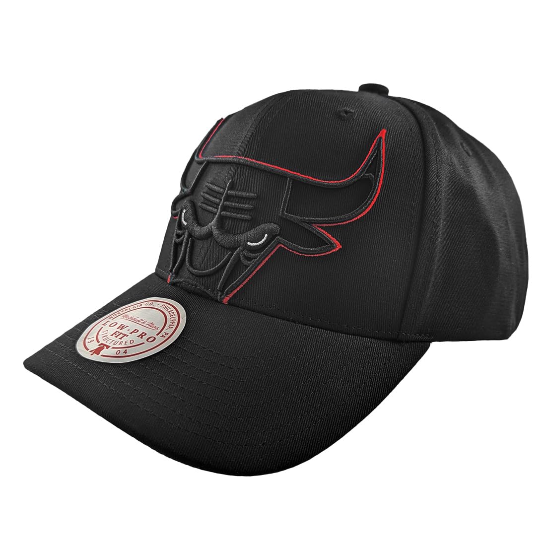 Mitchell & Ness NBA Cropped XL Low Pro Snapback Cap Chicago Bulls Black