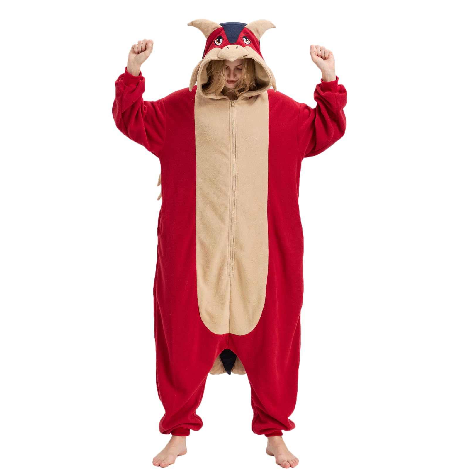 Pyjama Onesie Ankylosaurus - Costume de dinosaure pour Halloween et cosplay - Adulte