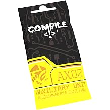 Synapses Games Compile Aux 2 - Mini Expansion, Auxiliary Unit, Area Control Strategy Card Game, 3 New Protocols, Play As AI, Ages 14+, 2 Player