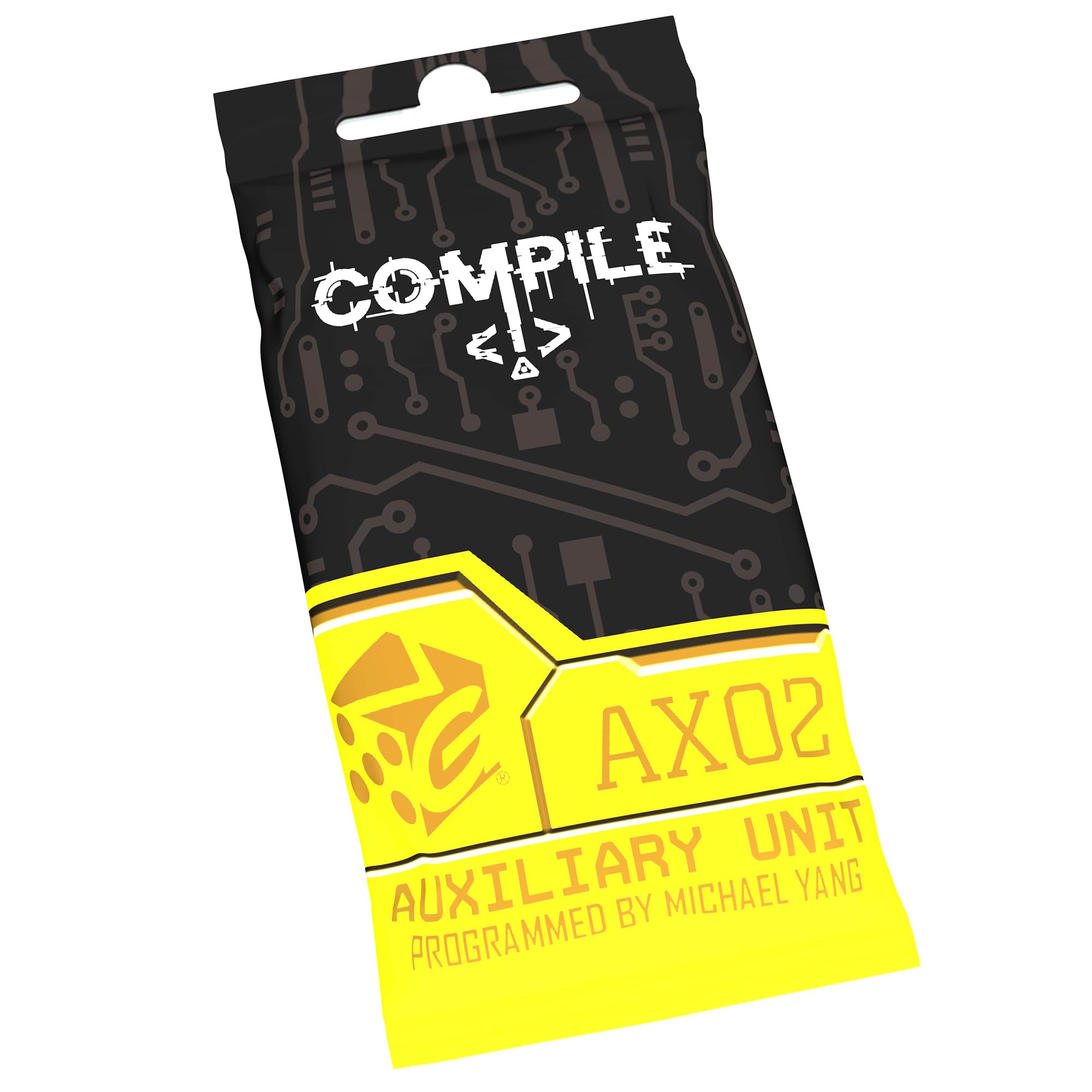 Greater Than Games: Compile: Aux 2 - Mini Expansion, Auxiliary Unit, Area Control Strategy Card Game, 3 New Protocols, Play As AI, Ages 14+, 2 Player