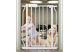 Extra Narrow Baby Gate - Pressure Mounted Baby Gate for Doorways, Hallways,...