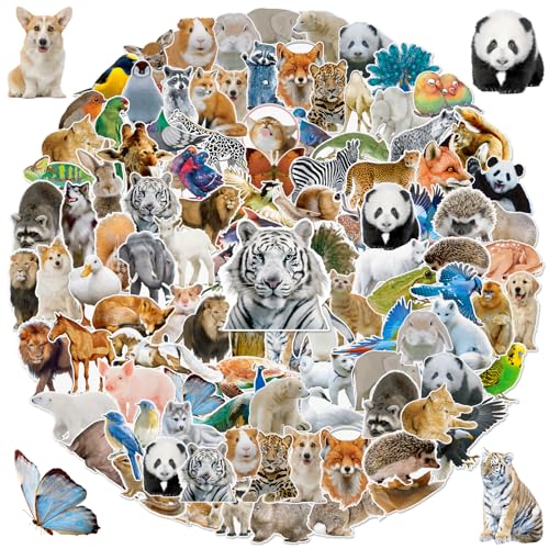 Alynta 300PCS Animal Stickers - Cute Water Bottle Stickers