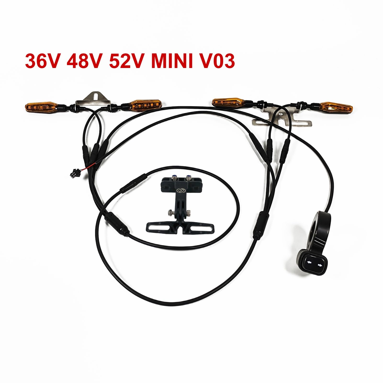 Światło rowerowe lewe prawe kierunkowskazy wodoodporne kierunkowskazy do roweru elektrycznego 24 V 36 V 48 V 52 V elektryczny rower elektryczny