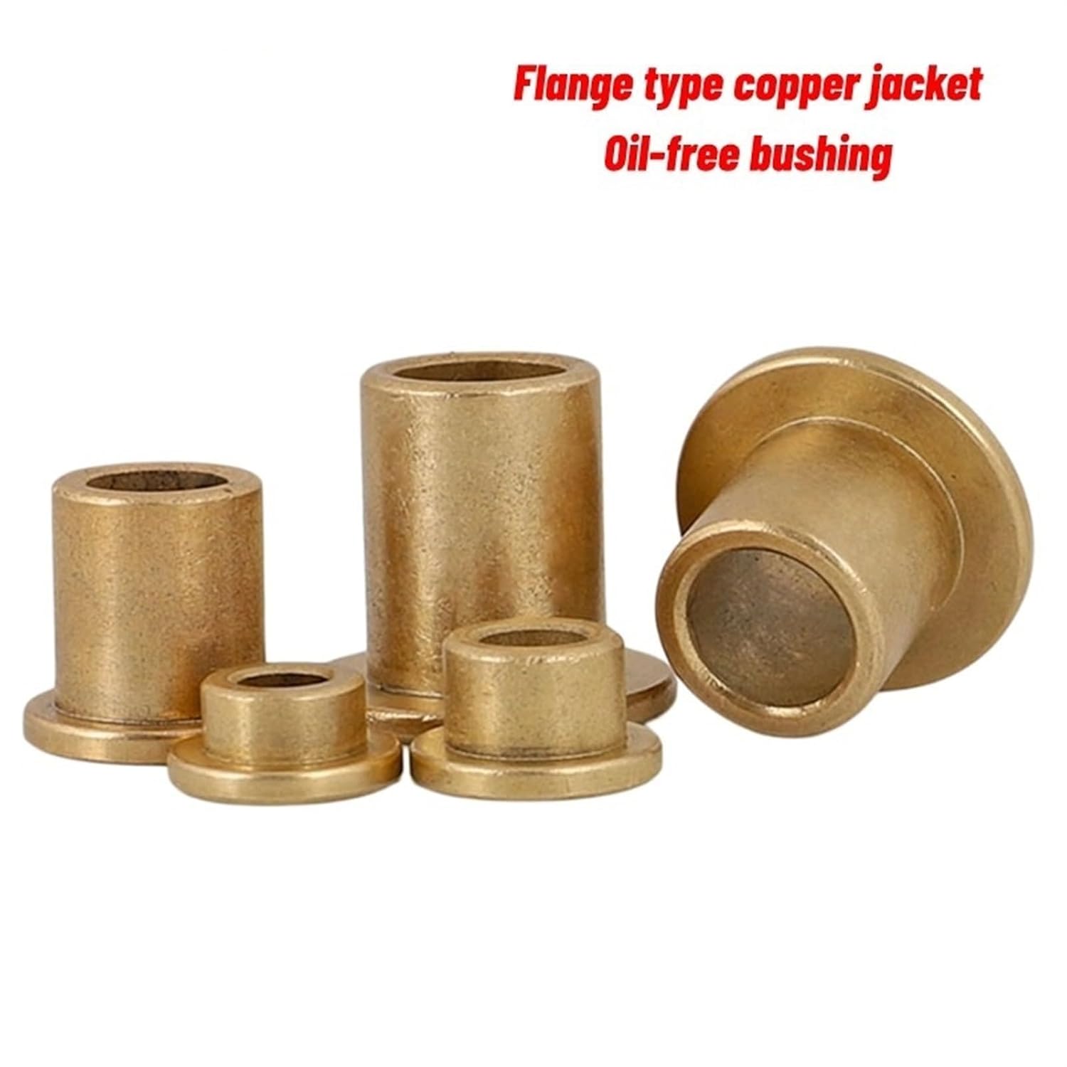 5PCS Inner Diameter 5MM Bearing with Edge Step Shoulder Flange Flange Bushing flanged Copper Sleeve(5X7X15-11X1.2)