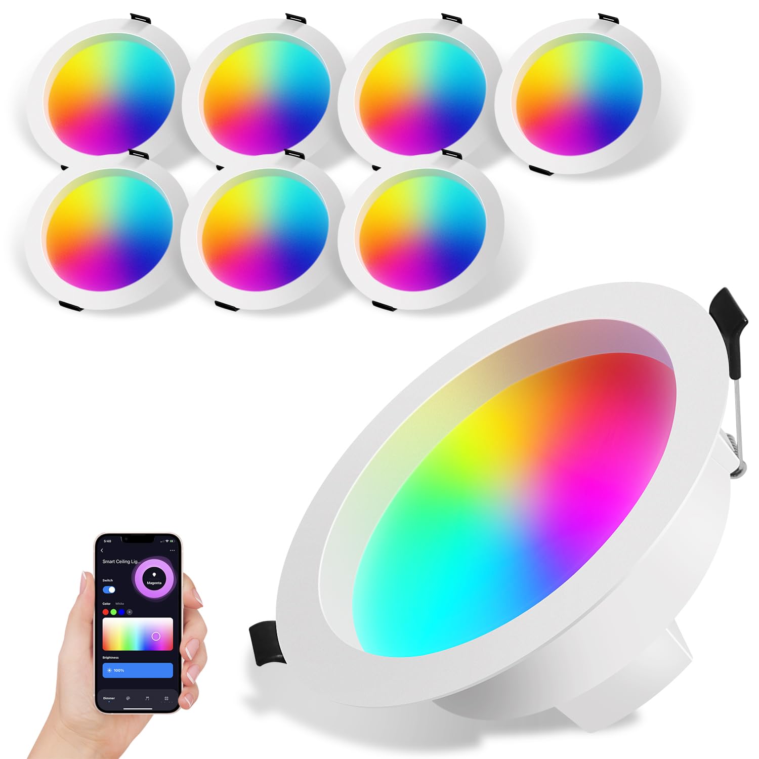 Amazon.co.jp: Ledoversea 3030高輝度チップ LEDダウンライト 800lm