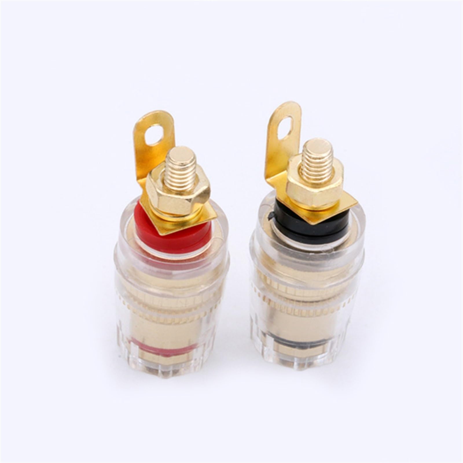 100 pièces/lot 4MM fiche banane Jack Terminal banane prise prise poste de liaison for prise de haut-parleur 50 paires rouge + noir
