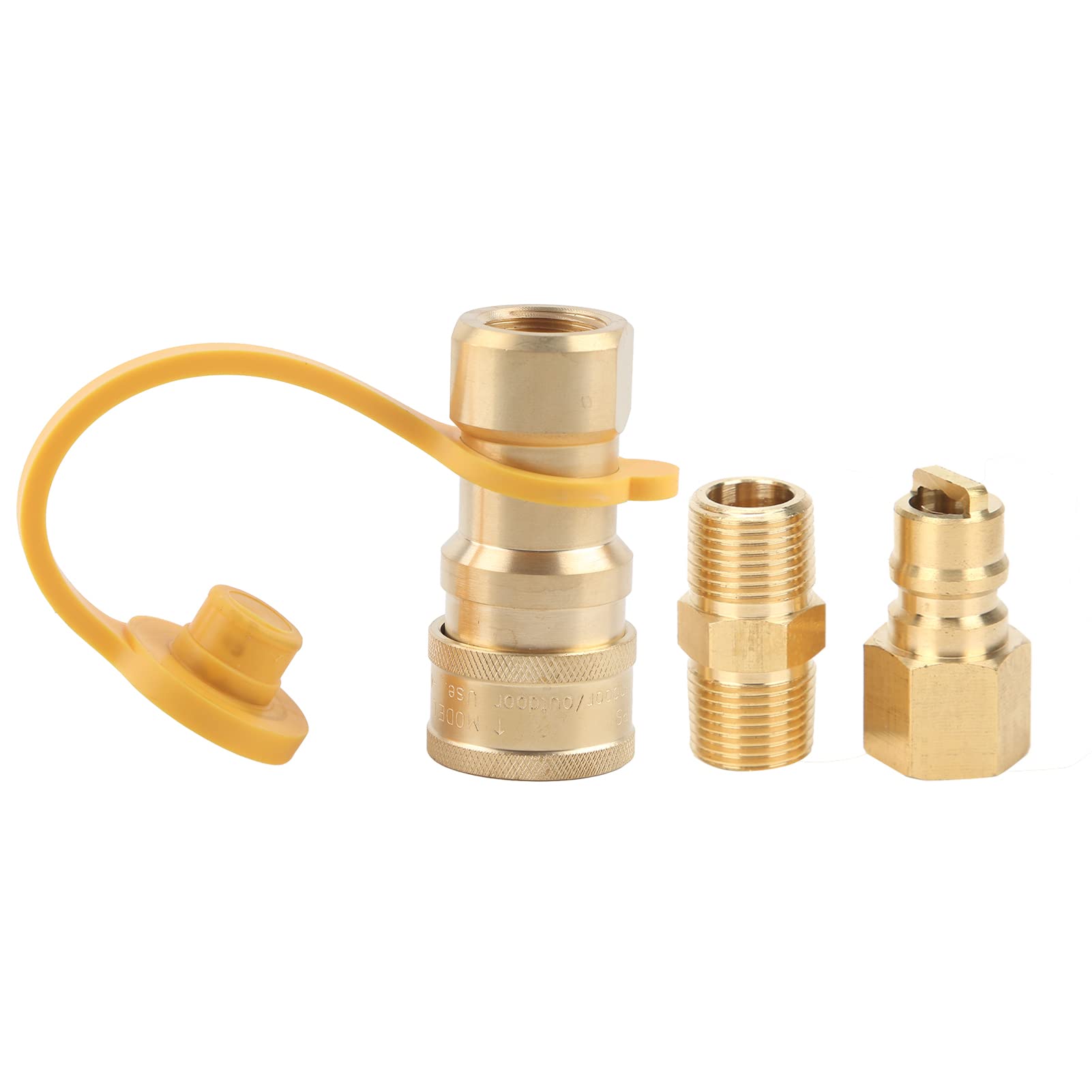 Adattatore per Serbatoio di Gas, Rosca Standard, connessione sicura e Solida, Forte Resistenza, propano da 3/8 Pollici, Regolazione Rapida con valvola di Sicurezza per rimozione di