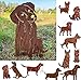 Gartenfigur Hund sitzend groß 55x39cm Gartenstecker Edelrost Gartendeko Wetterfest Rost Metall Rostfigur Hunde Figur Tier von Steinfigurenwelt