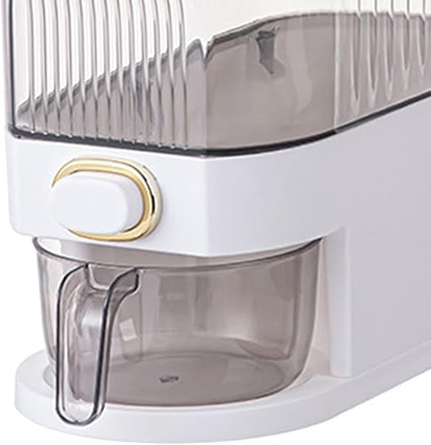 Miniatura 3 de Dispensador de arroz, recipiente de arroz sellado, dispensador de alimentos, contenedor de almacenamiento de alimentos para alimentos secos,