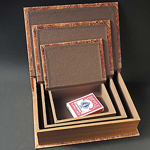 Amazon｜東洋石創 洋書風小物入れ BOOK BOX 表紙オープンタイプ 3個