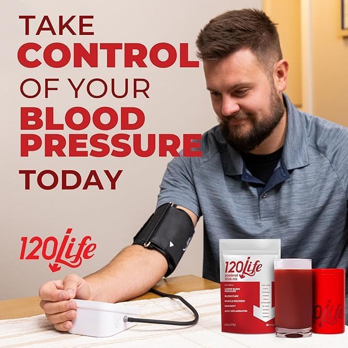 Miniatura 4 de 120LIFE Apoyo a la presión arterial, mezcla de bebida natural de raíz de remolacha con polvo de granada, suplemento de arándano, cereza ácida,